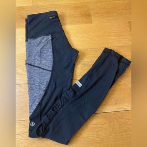 Lululemon black/grey leggings size 0